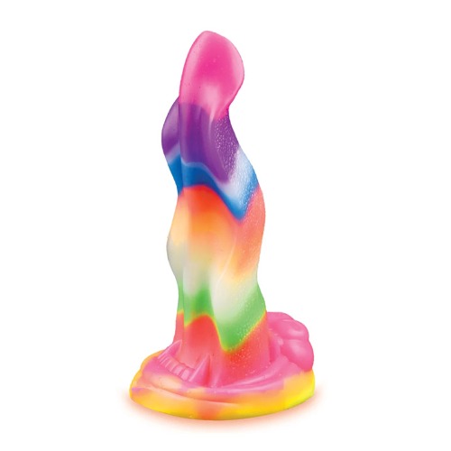 Icon Brands Alien Nation Lick of the Lair Silicone Glow in the Dark Creature Dildo - Multicolor