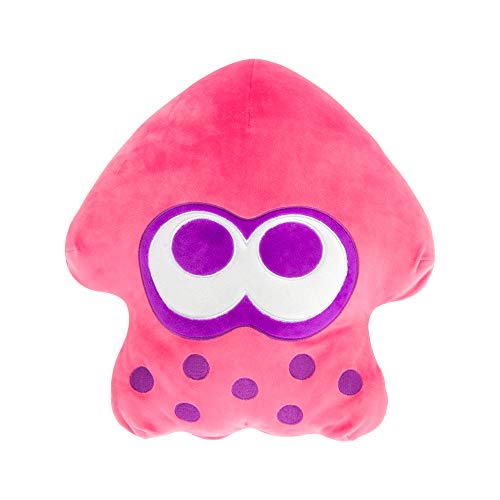 Club Mocchi-Mocchi- Nintendo Splatoon 3 Plush — Neon Pink Inkling Squid Plushie — Collectible Squishy — 15 Inch - Pink