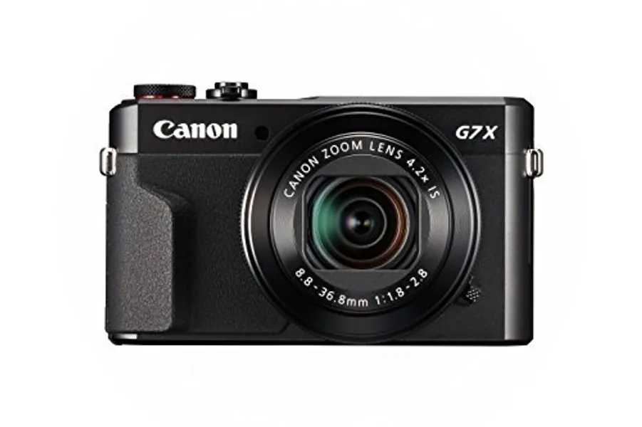 Canon PowerShot Digital Camera [G7 X Mark II] with Wi-Fi & NFC, LCD Screen, and 1-Inch Sensor - Black, 100 - 1066C001 - Camera Only Base