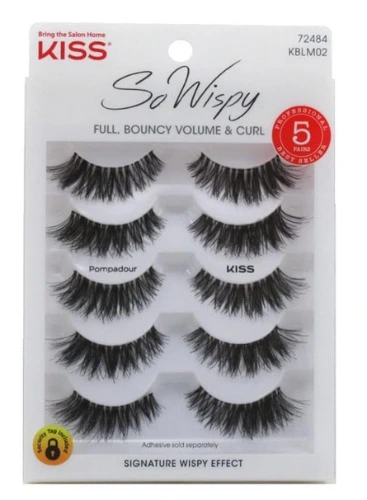 Kiss So Wispy Lashes 5 Pairs (Pack of 3) 