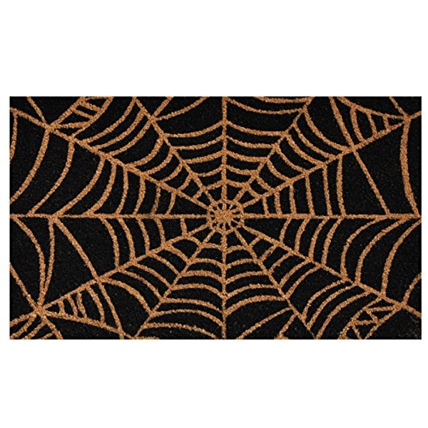 Calloway Mills 101951729 Scary Web Doormat, 17x29, Black and Natural