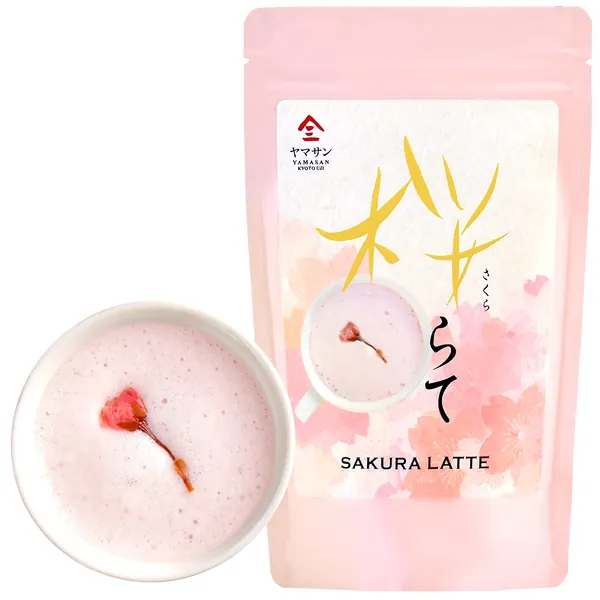 Sakura Latte powder, Japanese Cherry Blossom Drinks, Sweetened, 3.5oz(100g)【YAMASAN】 - 