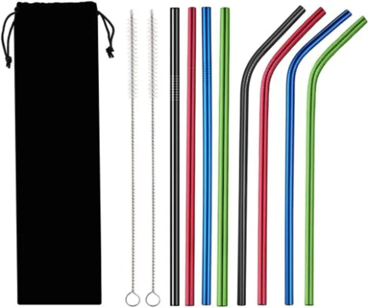 Stainless Steel Straws (multiple colors)