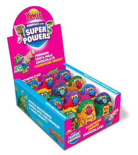 Yowie Milk Chocolate with Collectable Toy, 12 x 28 Grams