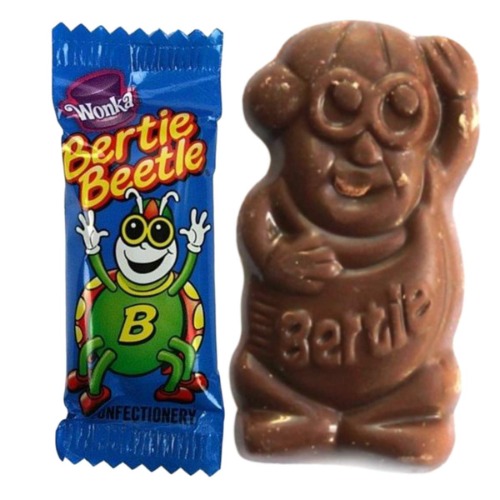 Bertie Beetle Chocolates 50 Pack - Bulk Value Pack - Australian Made Chocolate Treats For Halloween Birthday Movie Night Easter Christmas