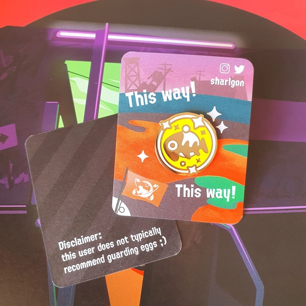 Splatoon 2 Salmon Run Golden Egg Enamel Pin