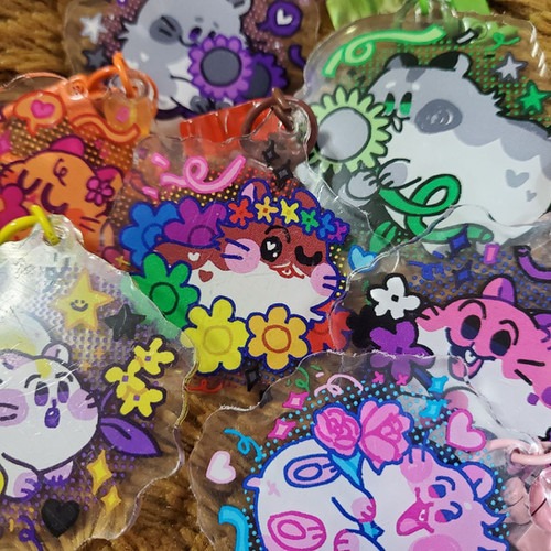 PRIDE HAMSTERS KEYCHAIN | Soupjyam