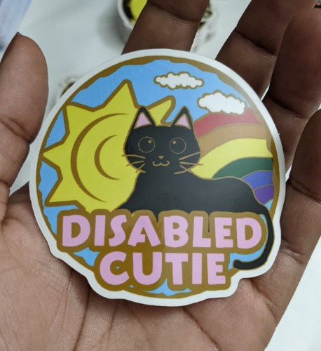 Sun Cat 3" Vinyl Sticker