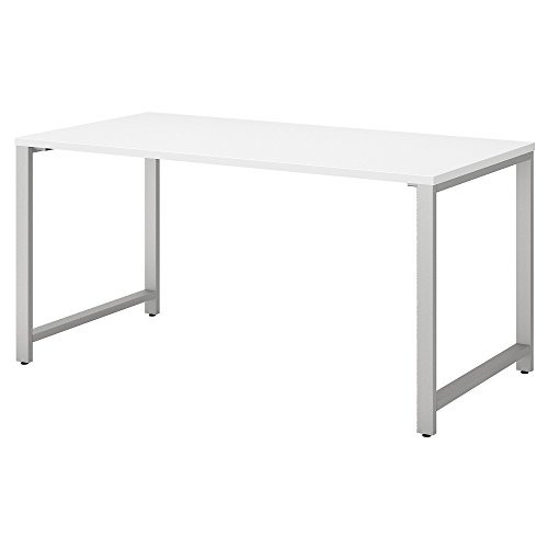 Bush Business Furniture 400 Series Table Desk with Metal Legs, 60W x 30D, White - White