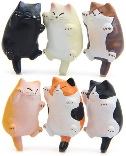 CHICHIC 6 Pack Fun Cat Refrigerator Magnets