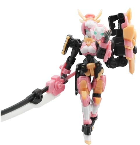 HiPlay FIFTYSEVEN Plastic Model Kits: Armoreo Puppet - Sakura Edge, Anime Style, Mecha Musume, 1:24 Scale Collectible Action Figures (Sakura Edge) - Sakura Edge