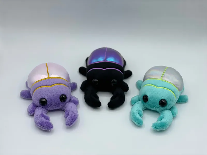 Shiny Stag Beetle Plush Adorable Colorful