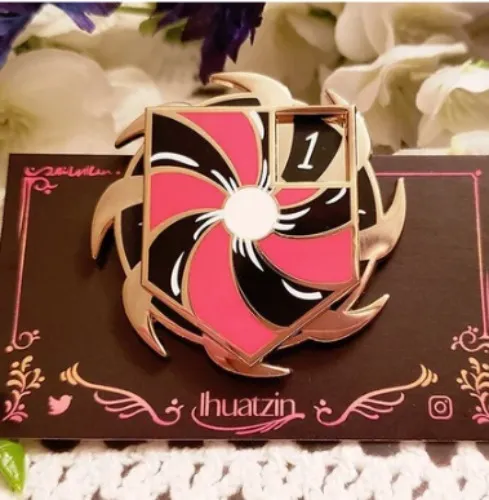 FFXIV Vuln Stack Spinning Enamel Pin