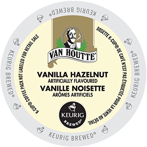 Van Houtte Vanilla Hazelnut K-Cup Pods (Coffee Capsules, Pack of 24, 240 grams) - K-Cup