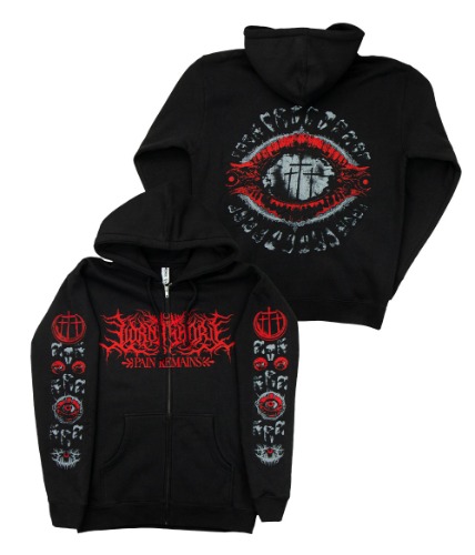 Lorna Shore Teeth Zip Hooded Sweatshirt | Large