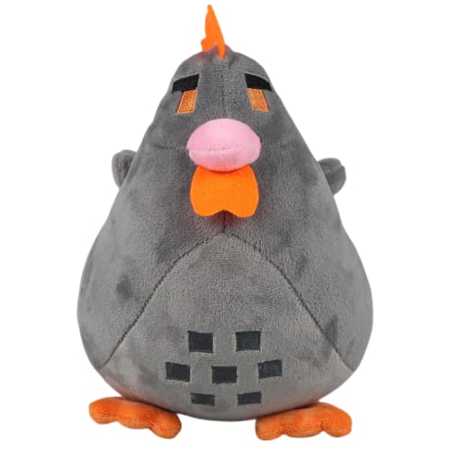 Chicken Plush Pillows,7.9" Stardew Plushies Valley Hen Toy for Game Fans Gift, Cut Soft Stuffed Animal Pillow Doll for Kids Adults Home Decor Merch (Grey) - Grey