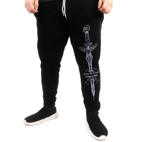 Deeper the Wound Sword Joggers | Black / M