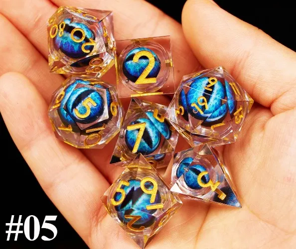 Beholder's Eye Liquid Core D7D Dice