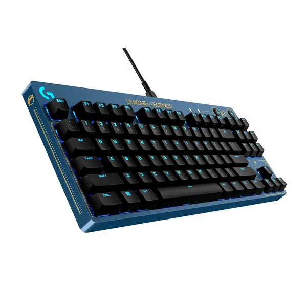 Logitech G PRO Mechanical Gaming Keyboard - Ultra-Portable Tenkeyless Design, Detachable USB Cable, LIGHTSYNC RGB Backlit Keys, Official League of Legends Edition - G Pro League of Legends Edition Keyboard Only
