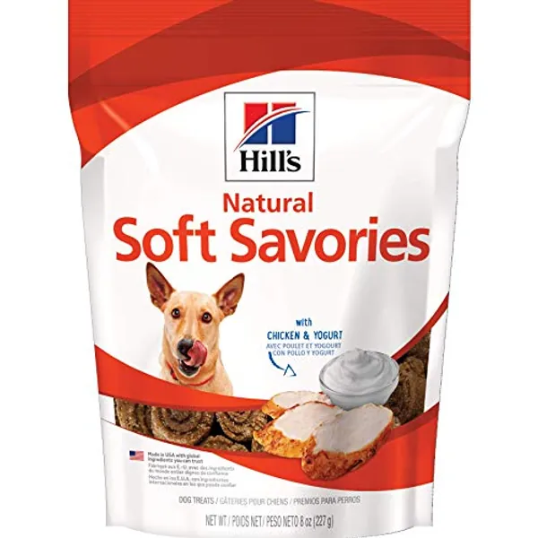 Hills Natural Soft Savory Dog treats with Chicken & Yogurt, 8 oz bag