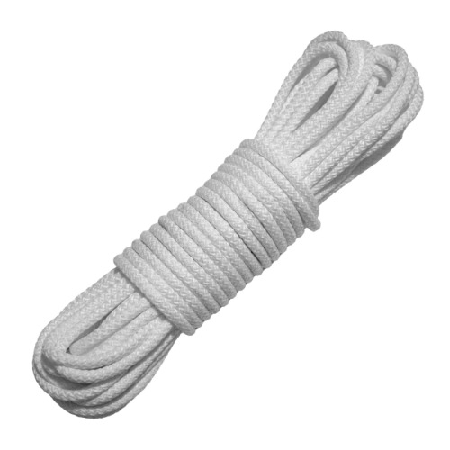 24tarpp SOGA Multiuso 15 MTS - Piola de Amarre Resistente al Sol - Espesor 4mm - Ideal para Amarres, Hamacas, Exteriores y Actividades al Aire Libre - Duración más de 8 años - Blanca 4MM 15Mts - 15 Mts