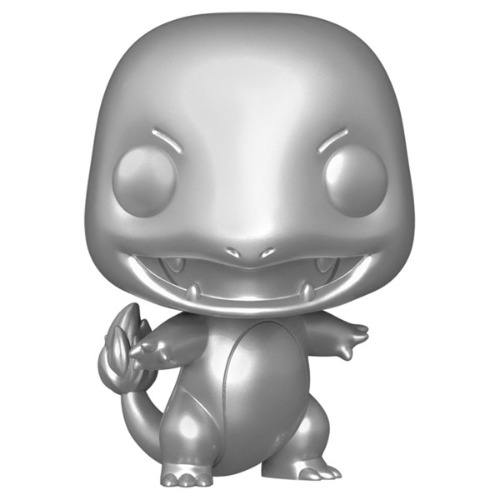 Pokemon - Charmander Silver Metallic 25th Anniversary Pop! Vinyl Figure - Toys and Collectibles - EB Games Australia