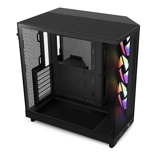 NZXT H6 Flow RGB Mid-Tower Airflow Case with 3 RGB Fans