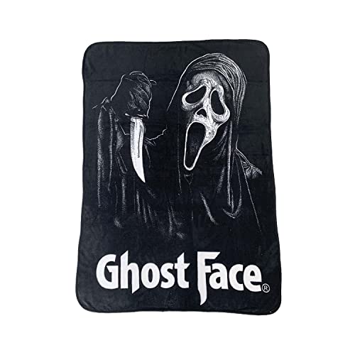 Ghostface Scream Knife Throw Blanket