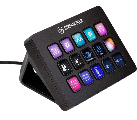 Elgato Stream Deck MK.2 – Studio Controller, 15 macro keys, trigger actions in apps and software like OBS, Twitch, ​YouTube and more, works with Mac and PC : Video Games