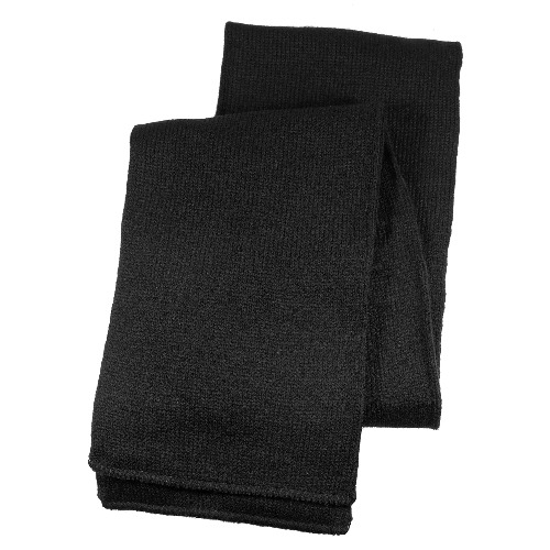 Gelante Men Classic Knit Winter Scarf Warm Double layer - Black