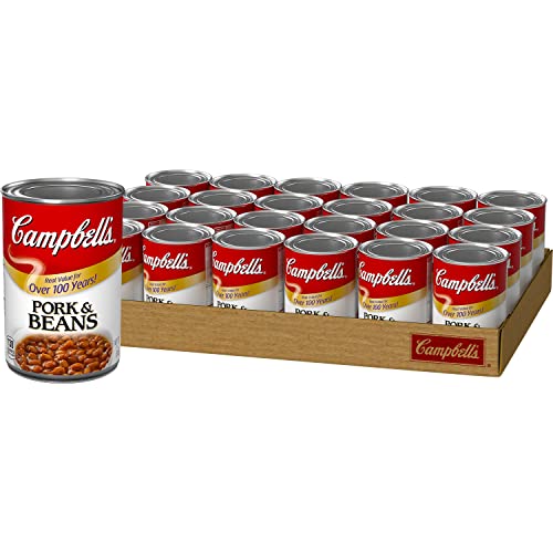 Campbell's Canned Pork & Beans, 11 Ounce Can (Pack of 24) - Pork & Beans - 11 Ounce (Pack of 24)