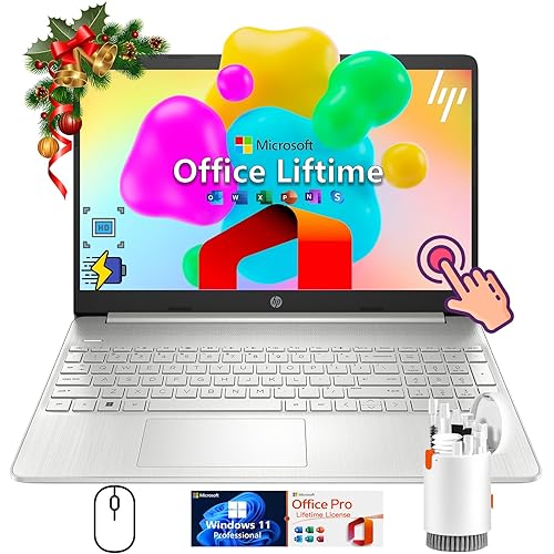 HP 15.6" Laptop, 32G RAM • 1TB SSD | Flagship, Touchscreen, Win 11 Pro, 2024 Office Lifetime, Full HD Touchscreen - 32GB RAM | 1TB SSD - 15.6"