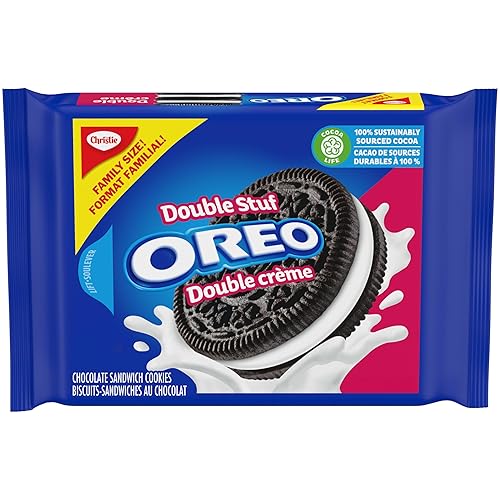 OREO Double Stuf Chocolate Sandwich Cookies, Family Size, 436 g - Double Stuf