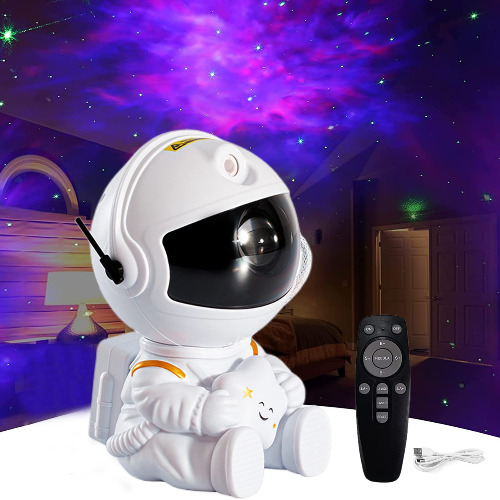 Astronaut Galaxy Star Projector Night Light - with Timer Remote Control and 360°Adjustable Design for Kids Baby Bedroom Christmas Birthdays Valentine's Day etc - Standing posture $33.99