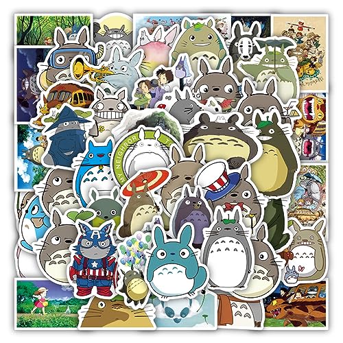 50Pcs Cartoon Anime My Neighbor Totoro Waterproof Stickers for Laptop Cellphone Water Bottle Skateboard Luggage Car Bumper JHYXC - D