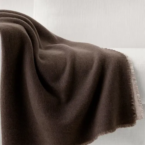 RH Cashmere Two-Tone Throw