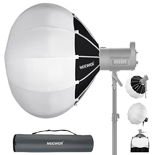 NEEWER 35"/90cm Lantern Softbox One Step Quick Release, 360° Light Diffuser with Skirt, Bowens Mount for Video Light CB60 CB100 CB150 Compatible with Aputure Light 600d Amaran 60x Godox SL60W, NS90L - 90cm