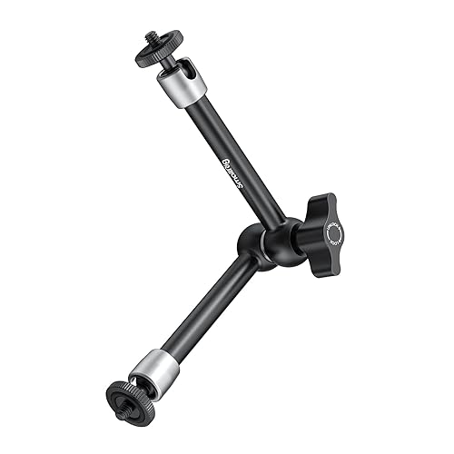 SMALLRIG 9.5 inch Adjustable Power Articulating Magic Arm with Both 1/4" Thread Screw for LCD Monitor/LED Lights - 2066B