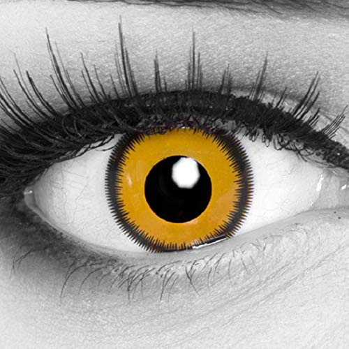 Yellow contact lenses