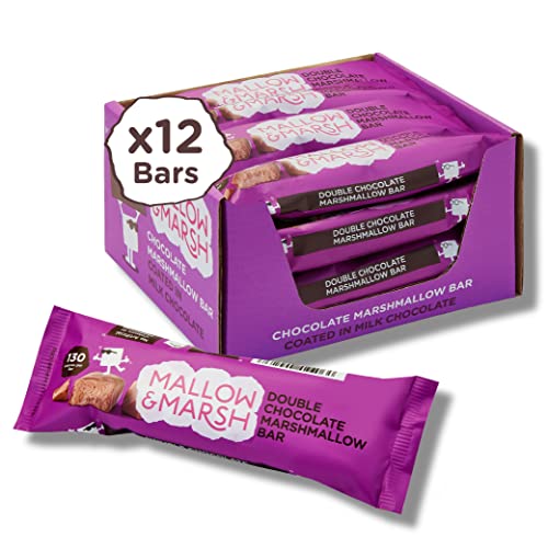 Mallow & Marsh Chocolate Marshmallow Bar - Multipack 12 x 35 g - Chocolate - single