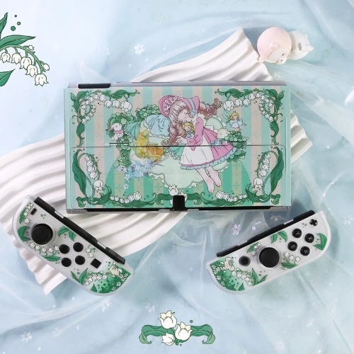 Lily of the Valley Garden Switch Case - Switch OLED