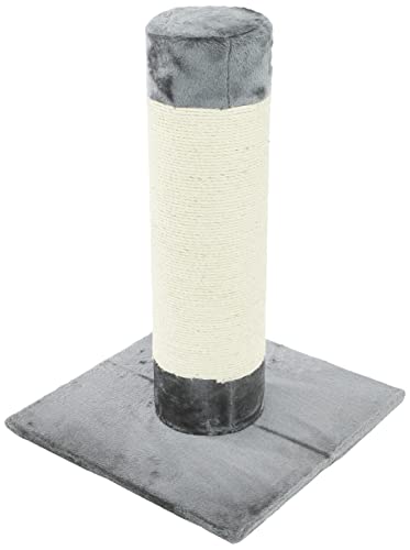 Kerbl Pet Kratzbaum Opal Ultra, Kratz- und Klettersäule für große Katzen, massive Ausführung, Höhe 80 cm, Ø 22 cm, Grau