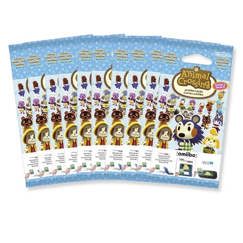 10 x Animal Crossing Amiibo Cards Series 3 - 30 Cards Total