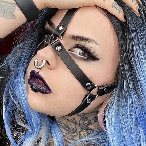 Vegan Leather Face Harness