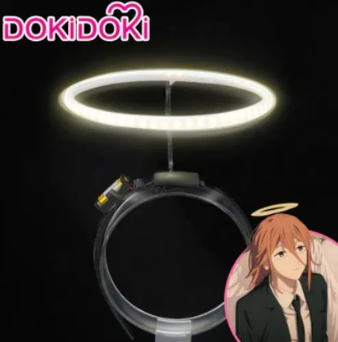 【Lighting Ver】DokiDoki Manga Anime Chainsaw Man Cosplay Angel Devil Angel Aperture Accessories Props | One size