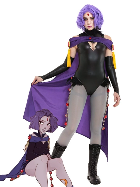 [Miccostumes x SKIRTZZZ] Super Heroine Cosplay Costume Inspired by Raven