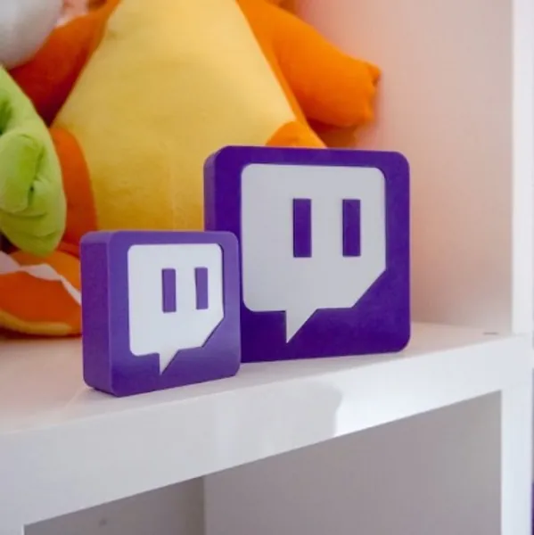 Twitch Desk Ornament 3D Print  Great Streamer Gift Gift for | Etsy