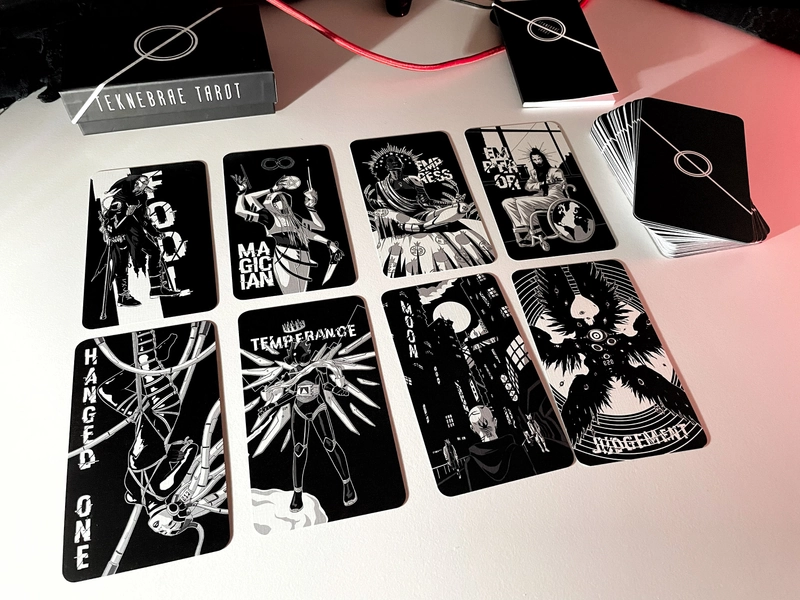 Teknebrae Tarot Deck - 1st Edition with Rigid Box and Guide Booklet