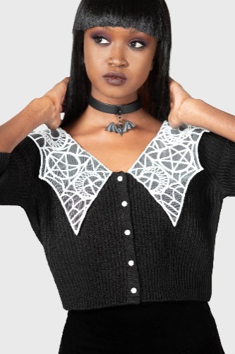 Clarita Chlo Cardigan | XXL / Black / 100% Acrylic