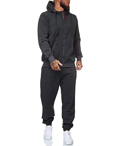 HHGKED Sweat suits men Tracksuits 2 Piece sets Athletic Jogging suits Casual Outfits for men - Medium - Dark Grey